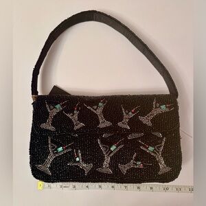 Dirty Martini Beaded Shoulder Bag